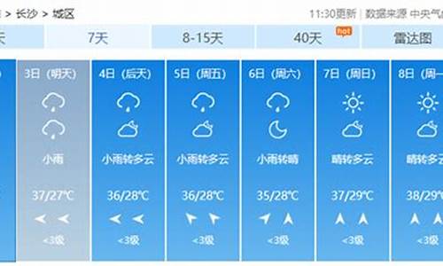 长沙天气预报十天_长沙天气预报十天查询结果